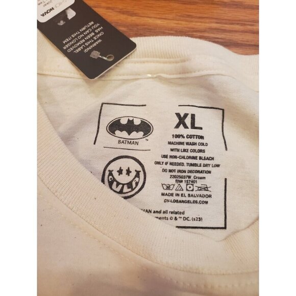 Batman Joker Graphic T-shirt Men's Sz XL Beige Short Sleeve Civil Assets Collab - Picture 3 of 5